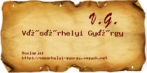 Vásárhelyi György névjegykártya