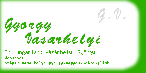 gyorgy vasarhelyi business card